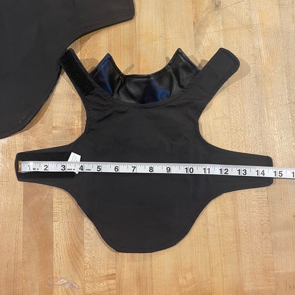 New Dog pleather biker vest with patch. - Picture 6 of 6